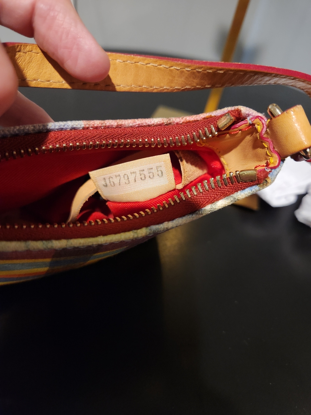 Dooney & Bourke Multicolor Patchwork Mini Bag Or Wristlet - Picture 5 of 5